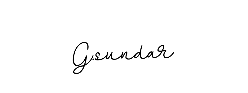 Design your own signature with our free online signature maker. With this signature software, you can create a handwritten (BallpointsItalic-DORy9) signature for name G.sundar. G.sundar signature style 11 images and pictures png