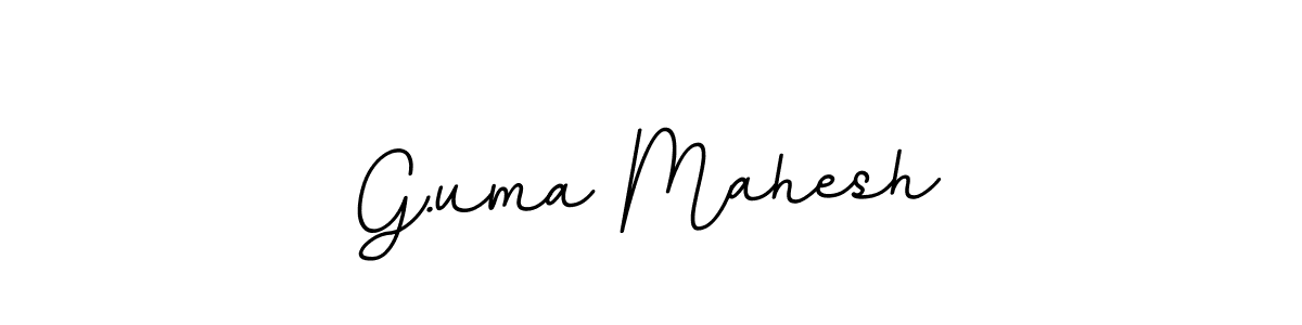 Use a signature maker to create a handwritten signature online. With this signature software, you can design (BallpointsItalic-DORy9) your own signature for name G.uma Mahesh. G.uma Mahesh signature style 11 images and pictures png