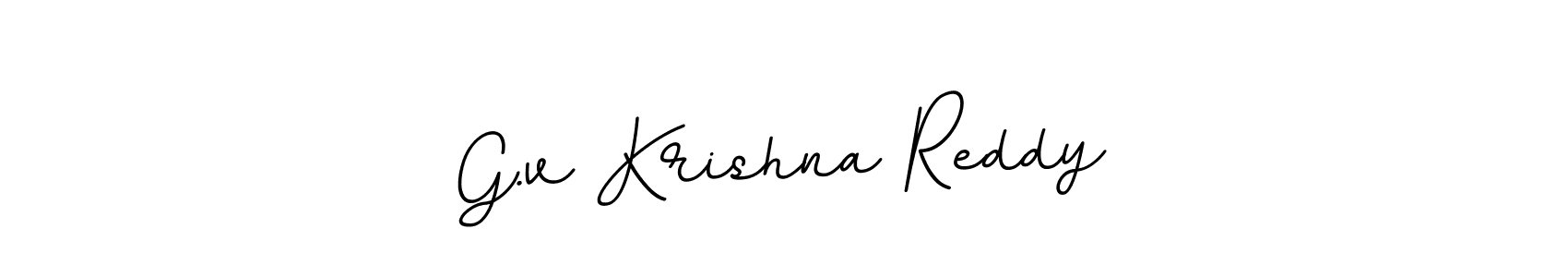 BallpointsItalic-DORy9 is a professional signature style that is perfect for those who want to add a touch of class to their signature. It is also a great choice for those who want to make their signature more unique. Get G.v Krishna Reddy name to fancy signature for free. G.v Krishna Reddy signature style 11 images and pictures png