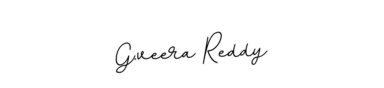 How to make G.veera Reddy name signature. Use BallpointsItalic-DORy9 style for creating short signs online. This is the latest handwritten sign. G.veera Reddy signature style 11 images and pictures png