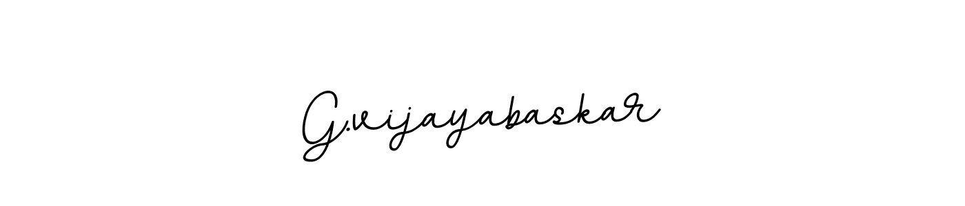 Design your own signature with our free online signature maker. With this signature software, you can create a handwritten (BallpointsItalic-DORy9) signature for name G.vijayabaskar. G.vijayabaskar signature style 11 images and pictures png