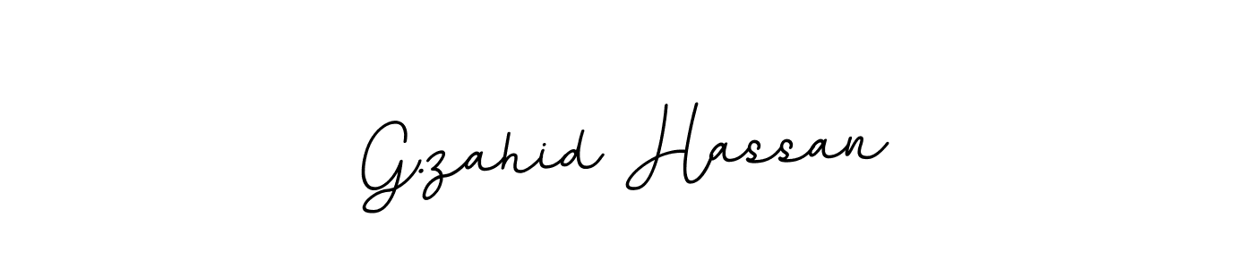 This is the best signature style for the G.zahid Hassan name. Also you like these signature font (BallpointsItalic-DORy9). Mix name signature. G.zahid Hassan signature style 11 images and pictures png