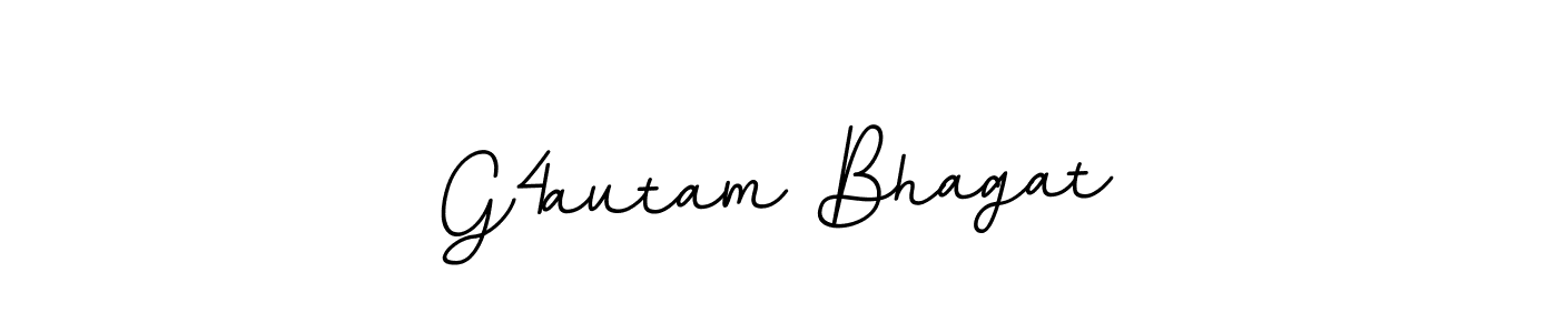 Design your own signature with our free online signature maker. With this signature software, you can create a handwritten (BallpointsItalic-DORy9) signature for name G4autam Bhagat. G4autam Bhagat signature style 11 images and pictures png