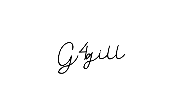 How to make G4gill name signature. Use BallpointsItalic-DORy9 style for creating short signs online. This is the latest handwritten sign. G4gill signature style 11 images and pictures png