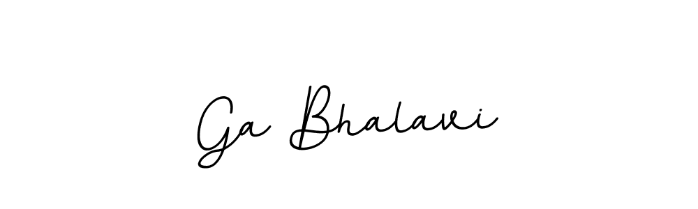 How to make Ga Bhalavi name signature. Use BallpointsItalic-DORy9 style for creating short signs online. This is the latest handwritten sign. Ga Bhalavi signature style 11 images and pictures png