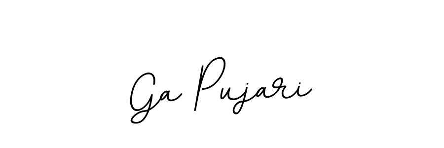 Use a signature maker to create a handwritten signature online. With this signature software, you can design (BallpointsItalic-DORy9) your own signature for name Ga Pujari. Ga Pujari signature style 11 images and pictures png