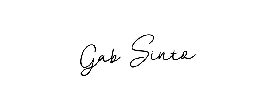 The best way (BallpointsItalic-DORy9) to make a short signature is to pick only two or three words in your name. The name Gab Sinto include a total of six letters. For converting this name. Gab Sinto signature style 11 images and pictures png
