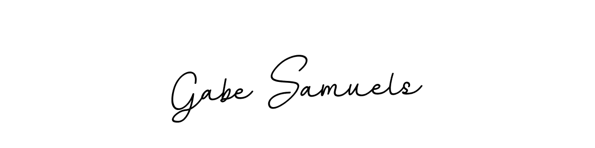 You should practise on your own different ways (BallpointsItalic-DORy9) to write your name (Gabe Samuels) in signature. don't let someone else do it for you. Gabe Samuels signature style 11 images and pictures png