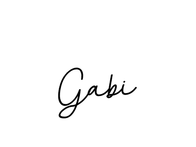 Use a signature maker to create a handwritten signature online. With this signature software, you can design (BallpointsItalic-DORy9) your own signature for name Gabi. Gabi signature style 11 images and pictures png