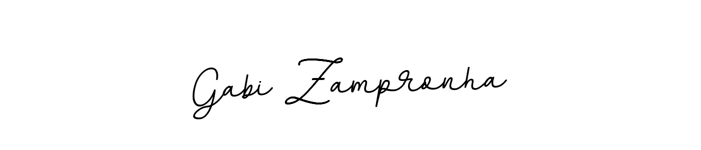 How to make Gabi Zampronha name signature. Use BallpointsItalic-DORy9 style for creating short signs online. This is the latest handwritten sign. Gabi Zampronha signature style 11 images and pictures png