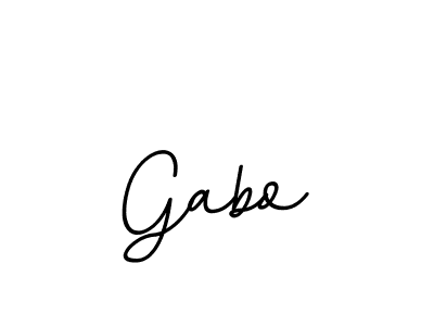 Design your own signature with our free online signature maker. With this signature software, you can create a handwritten (BallpointsItalic-DORy9) signature for name Gabo. Gabo signature style 11 images and pictures png