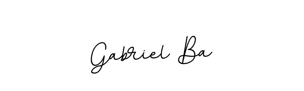 You should practise on your own different ways (BallpointsItalic-DORy9) to write your name (Gabriel Ba) in signature. don't let someone else do it for you. Gabriel Ba signature style 11 images and pictures png