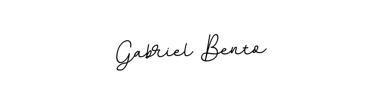 Use a signature maker to create a handwritten signature online. With this signature software, you can design (BallpointsItalic-DORy9) your own signature for name Gabriel Bento. Gabriel Bento signature style 11 images and pictures png