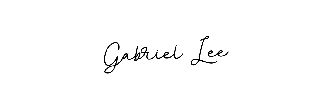 Use a signature maker to create a handwritten signature online. With this signature software, you can design (BallpointsItalic-DORy9) your own signature for name Gabriel Lee. Gabriel Lee signature style 11 images and pictures png