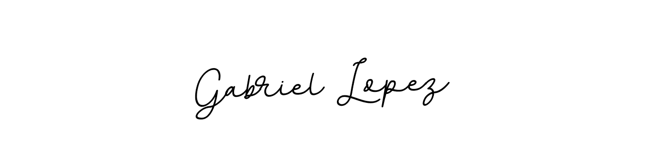 Create a beautiful signature design for name Gabriel Lopez. With this signature (BallpointsItalic-DORy9) fonts, you can make a handwritten signature for free. Gabriel Lopez signature style 11 images and pictures png