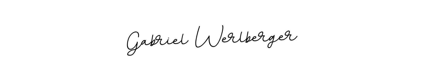 You should practise on your own different ways (BallpointsItalic-DORy9) to write your name (Gabriel Werlberger) in signature. don't let someone else do it for you. Gabriel Werlberger signature style 11 images and pictures png