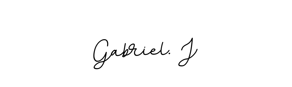 It looks lik you need a new signature style for name Gabriel. J. Design unique handwritten (BallpointsItalic-DORy9) signature with our free signature maker in just a few clicks. Gabriel. J signature style 11 images and pictures png