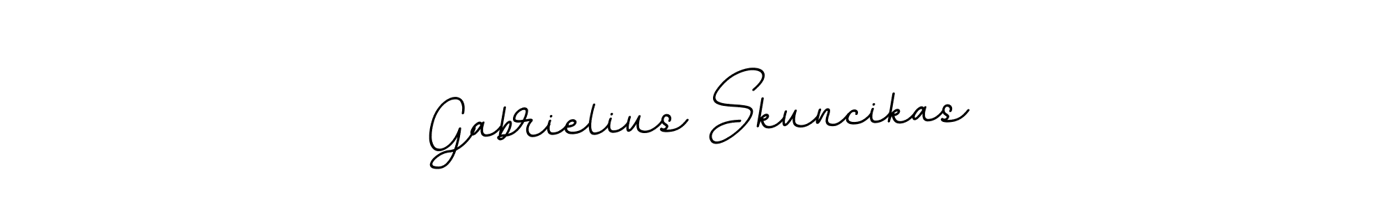 Gabrielius Skuncikas stylish signature style. Best Handwritten Sign (BallpointsItalic-DORy9) for my name. Handwritten Signature Collection Ideas for my name Gabrielius Skuncikas. Gabrielius Skuncikas signature style 11 images and pictures png