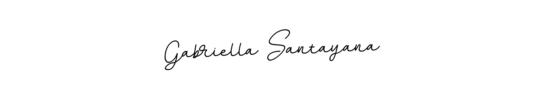 How to make Gabriella Santayana name signature. Use BallpointsItalic-DORy9 style for creating short signs online. This is the latest handwritten sign. Gabriella Santayana signature style 11 images and pictures png