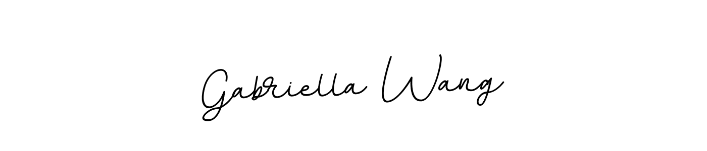 Make a beautiful signature design for name Gabriella Wang. With this signature (BallpointsItalic-DORy9) style, you can create a handwritten signature for free. Gabriella Wang signature style 11 images and pictures png