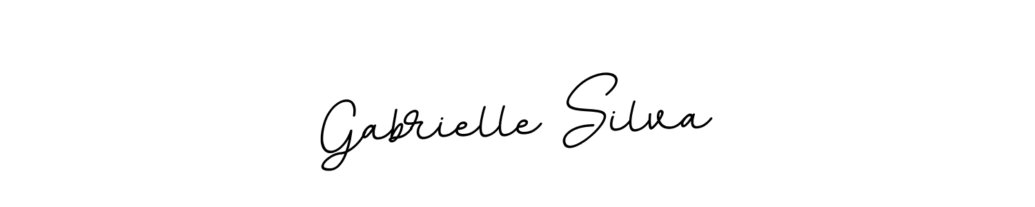 You should practise on your own different ways (BallpointsItalic-DORy9) to write your name (Gabrielle Silva) in signature. don't let someone else do it for you. Gabrielle Silva signature style 11 images and pictures png