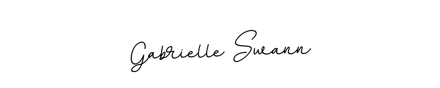 Design your own signature with our free online signature maker. With this signature software, you can create a handwritten (BallpointsItalic-DORy9) signature for name Gabrielle Swann. Gabrielle Swann signature style 11 images and pictures png