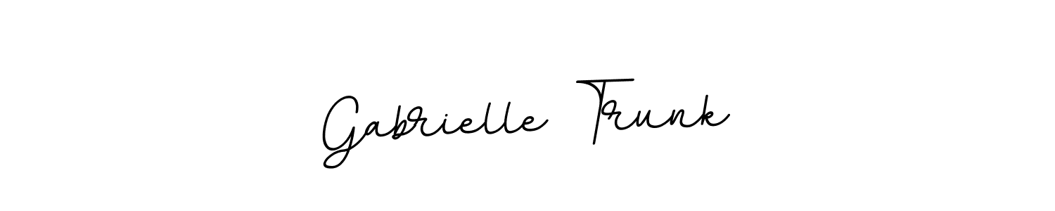 Make a beautiful signature design for name Gabrielle Trunk. With this signature (BallpointsItalic-DORy9) style, you can create a handwritten signature for free. Gabrielle Trunk signature style 11 images and pictures png