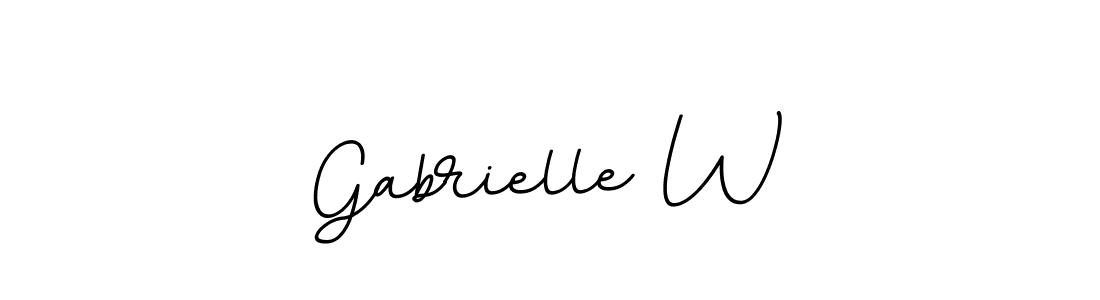 How to make Gabrielle W signature? BallpointsItalic-DORy9 is a professional autograph style. Create handwritten signature for Gabrielle W name. Gabrielle W signature style 11 images and pictures png