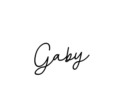 You should practise on your own different ways (BallpointsItalic-DORy9) to write your name (Gaby) in signature. don't let someone else do it for you. Gaby signature style 11 images and pictures png