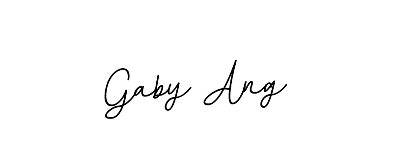 BallpointsItalic-DORy9 is a professional signature style that is perfect for those who want to add a touch of class to their signature. It is also a great choice for those who want to make their signature more unique. Get Gaby Ang name to fancy signature for free. Gaby Ang signature style 11 images and pictures png