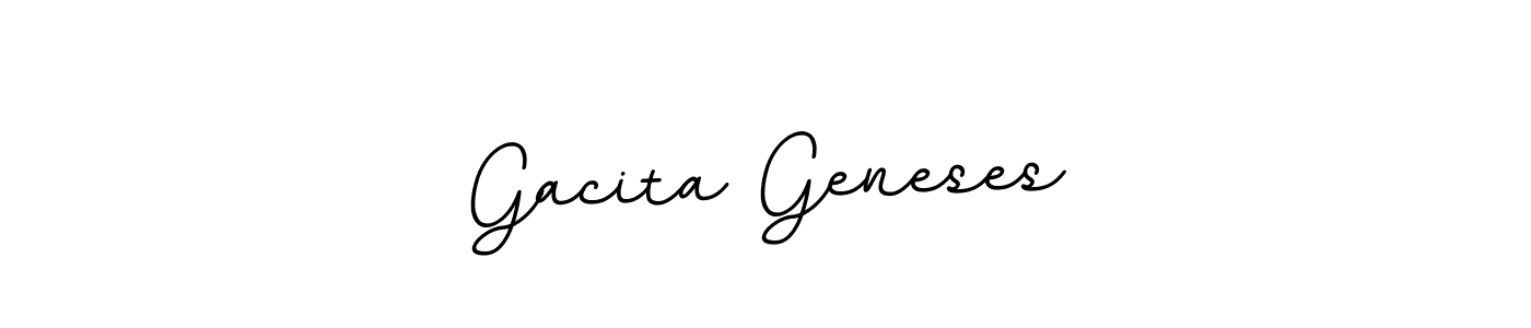 Make a beautiful signature design for name Gacita Geneses. With this signature (BallpointsItalic-DORy9) style, you can create a handwritten signature for free. Gacita Geneses signature style 11 images and pictures png