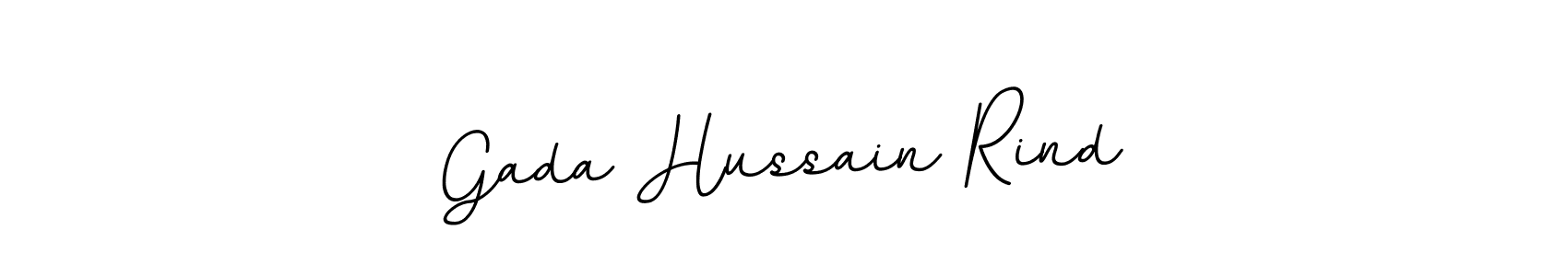 Use a signature maker to create a handwritten signature online. With this signature software, you can design (BallpointsItalic-DORy9) your own signature for name Gada Hussain Rind. Gada Hussain Rind signature style 11 images and pictures png