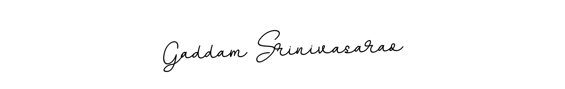 Make a beautiful signature design for name Gaddam Srinivasarao. With this signature (BallpointsItalic-DORy9) style, you can create a handwritten signature for free. Gaddam Srinivasarao signature style 11 images and pictures png