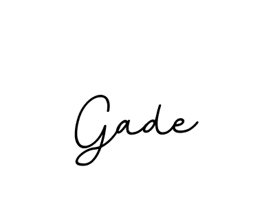 How to make Gade signature? BallpointsItalic-DORy9 is a professional autograph style. Create handwritten signature for Gade name. Gade signature style 11 images and pictures png