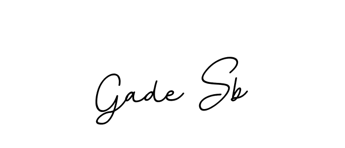 Design your own signature with our free online signature maker. With this signature software, you can create a handwritten (BallpointsItalic-DORy9) signature for name Gade Sb. Gade Sb signature style 11 images and pictures png