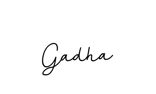 Use a signature maker to create a handwritten signature online. With this signature software, you can design (BallpointsItalic-DORy9) your own signature for name Gadha. Gadha signature style 11 images and pictures png