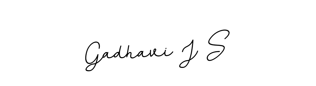 Gadhavi J S stylish signature style. Best Handwritten Sign (BallpointsItalic-DORy9) for my name. Handwritten Signature Collection Ideas for my name Gadhavi J S. Gadhavi J S signature style 11 images and pictures png