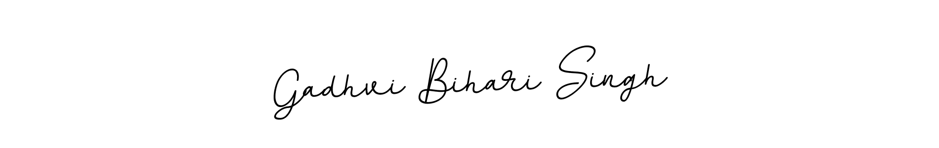 You should practise on your own different ways (BallpointsItalic-DORy9) to write your name (Gadhvi Bihari Singh) in signature. don't let someone else do it for you. Gadhvi Bihari Singh signature style 11 images and pictures png