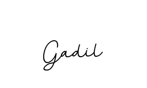 Make a beautiful signature design for name Gadil. With this signature (BallpointsItalic-DORy9) style, you can create a handwritten signature for free. Gadil signature style 11 images and pictures png