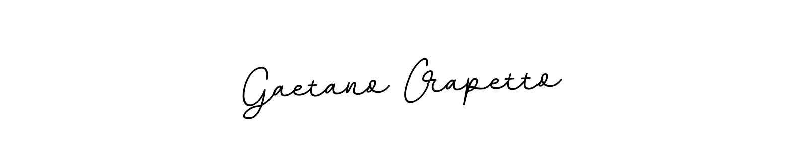 How to make Gaetano Crapetto name signature. Use BallpointsItalic-DORy9 style for creating short signs online. This is the latest handwritten sign. Gaetano Crapetto signature style 11 images and pictures png