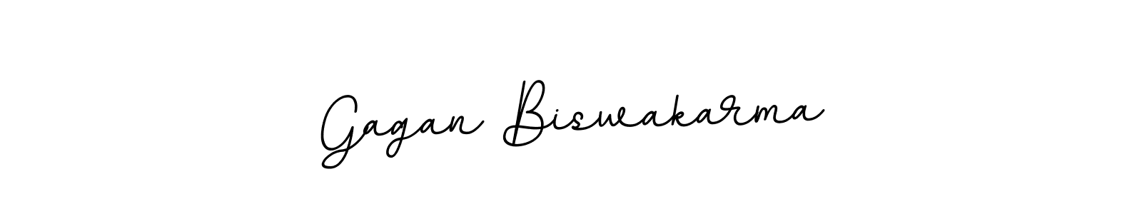 Make a beautiful signature design for name Gagan Biswakarma. With this signature (BallpointsItalic-DORy9) style, you can create a handwritten signature for free. Gagan Biswakarma signature style 11 images and pictures png