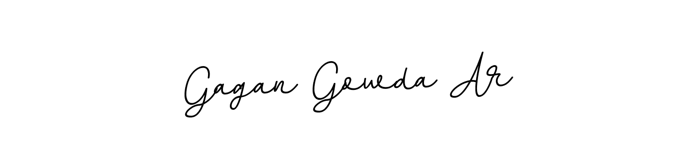 Create a beautiful signature design for name Gagan Gowda Ar. With this signature (BallpointsItalic-DORy9) fonts, you can make a handwritten signature for free. Gagan Gowda Ar signature style 11 images and pictures png