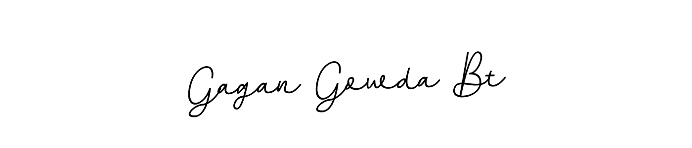 The best way (BallpointsItalic-DORy9) to make a short signature is to pick only two or three words in your name. The name Gagan Gowda Bt include a total of six letters. For converting this name. Gagan Gowda Bt signature style 11 images and pictures png