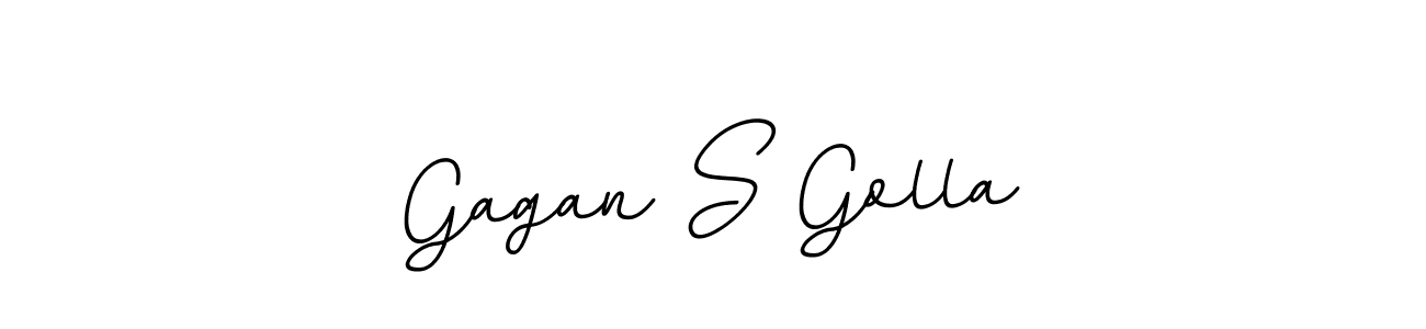 Use a signature maker to create a handwritten signature online. With this signature software, you can design (BallpointsItalic-DORy9) your own signature for name Gagan S Golla. Gagan S Golla signature style 11 images and pictures png