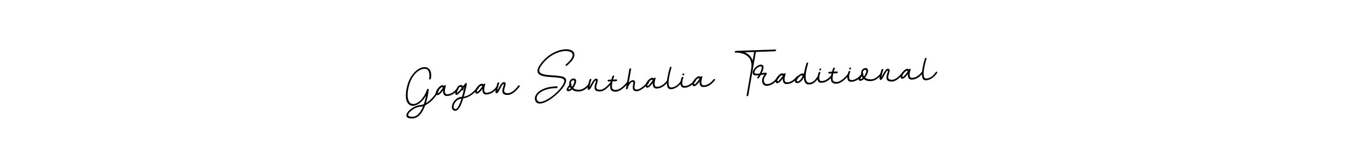 How to make Gagan Sonthalia Traditional name signature. Use BallpointsItalic-DORy9 style for creating short signs online. This is the latest handwritten sign. Gagan Sonthalia Traditional signature style 11 images and pictures png