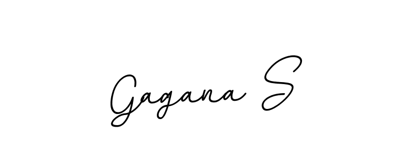 Make a beautiful signature design for name Gagana S. With this signature (BallpointsItalic-DORy9) style, you can create a handwritten signature for free. Gagana S signature style 11 images and pictures png