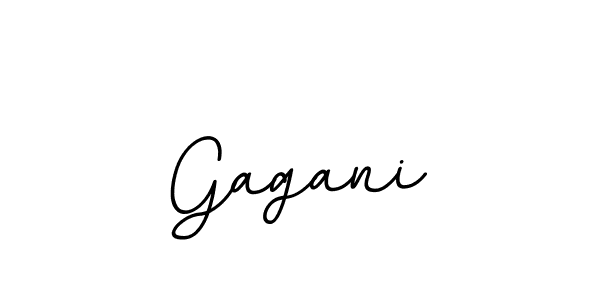 Make a beautiful signature design for name Gagani. With this signature (BallpointsItalic-DORy9) style, you can create a handwritten signature for free. Gagani signature style 11 images and pictures png