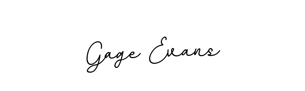How to make Gage Evans name signature. Use BallpointsItalic-DORy9 style for creating short signs online. This is the latest handwritten sign. Gage Evans signature style 11 images and pictures png