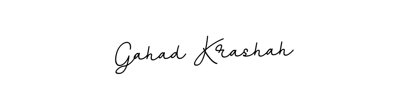 The best way (BallpointsItalic-DORy9) to make a short signature is to pick only two or three words in your name. The name Gahad Krashah include a total of six letters. For converting this name. Gahad Krashah signature style 11 images and pictures png
