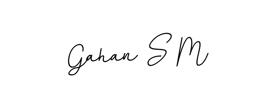 if you are searching for the best signature style for your name Gahan S M. so please give up your signature search. here we have designed multiple signature styles  using BallpointsItalic-DORy9. Gahan S M signature style 11 images and pictures png